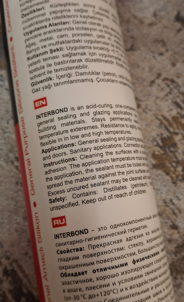 Interbond Silicone Sealant White 2-Pack General Purpose