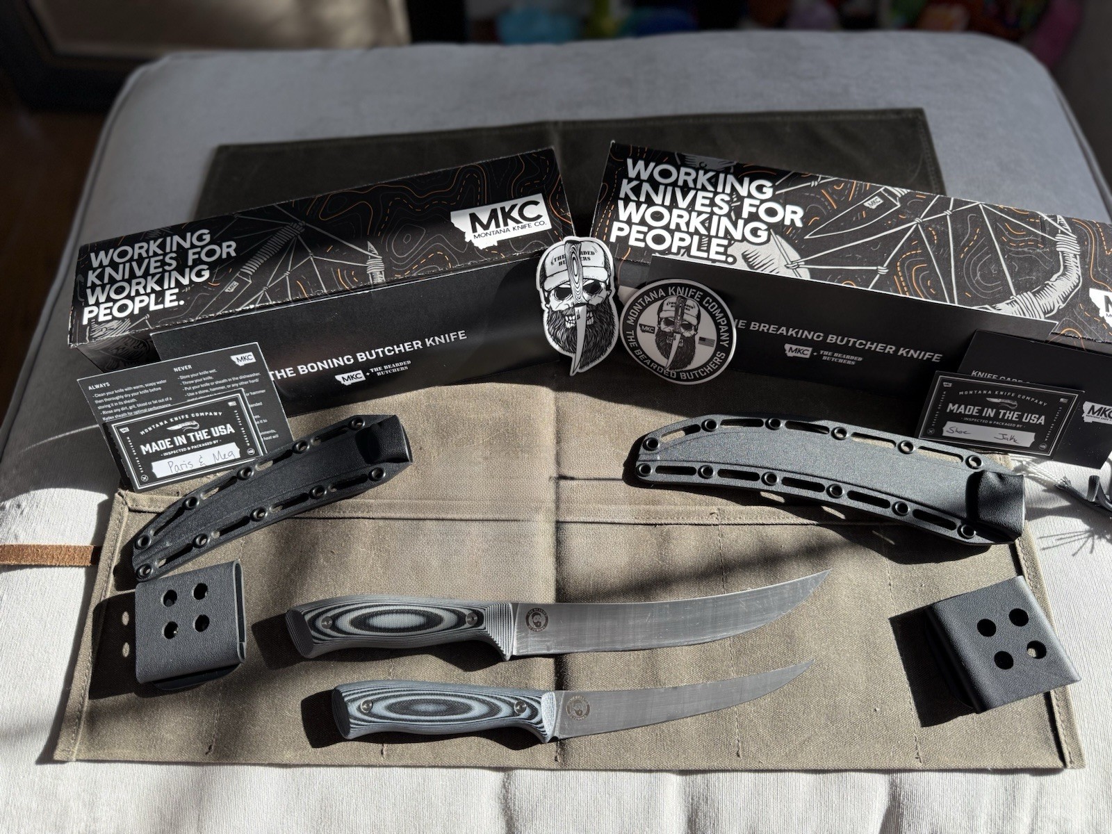 🔥Montana Knife Company MKC Bearded Butchers Boning & Breaking Knife Set 🔥