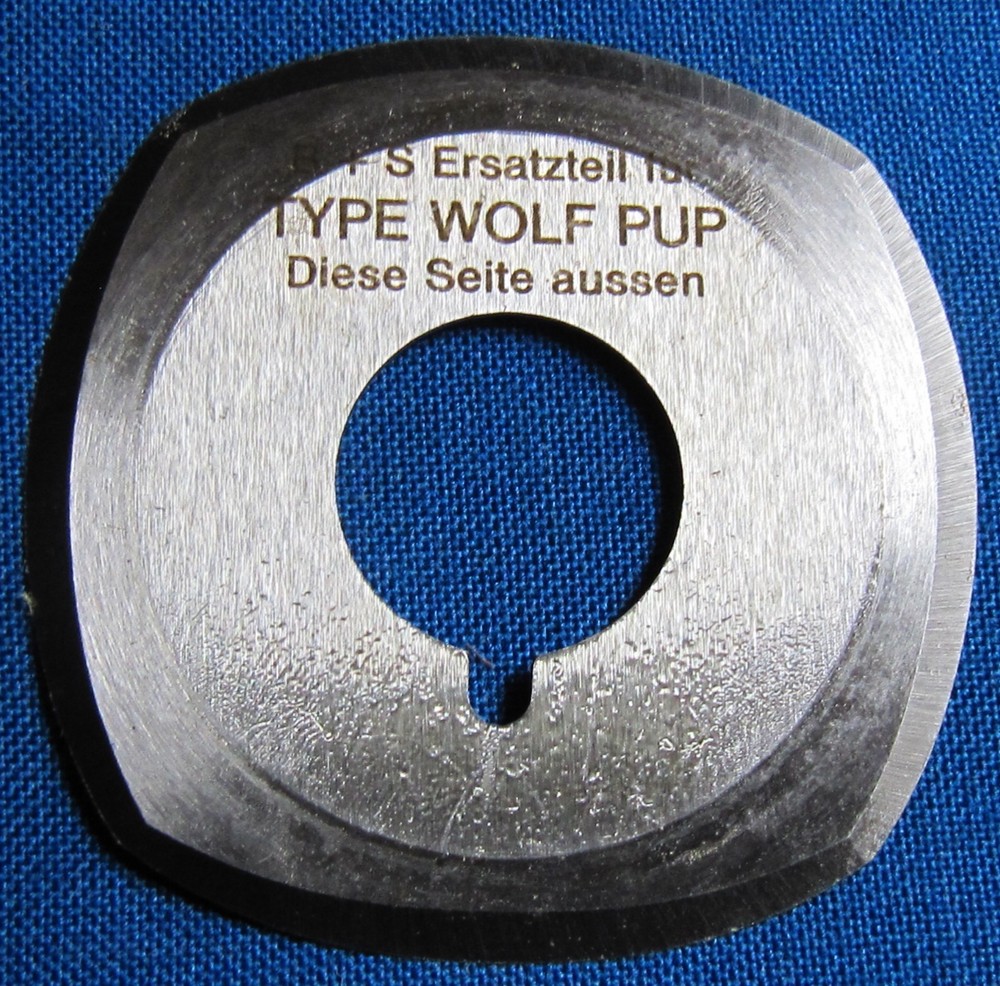 WOLF PUP - 2 PCS. 4-CURVED CLOTH CUTTER BLADE