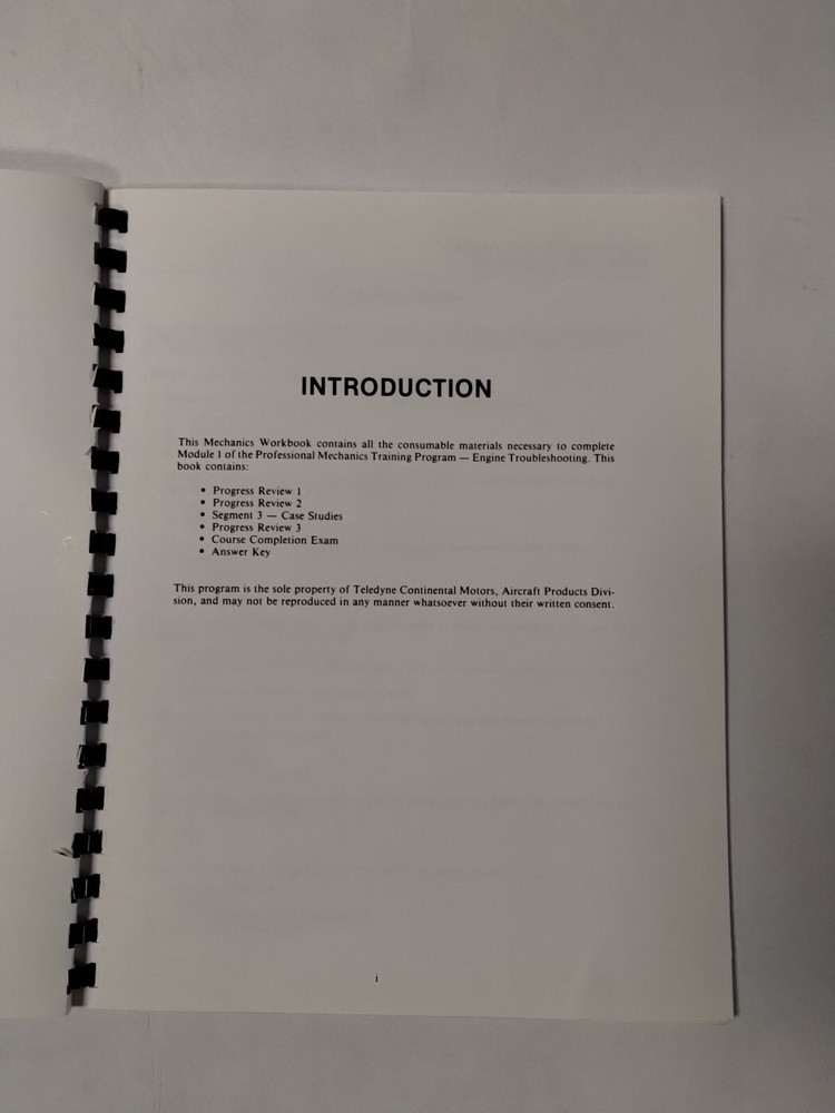 Continental The Professional Mechanics Training Program Engine Troubleshooting