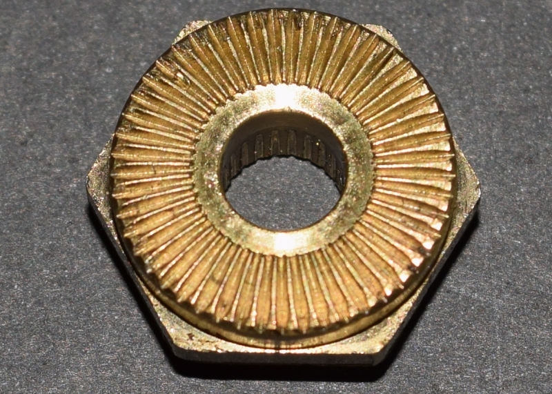 Cox .049 Airplane Engine Driveplate - Large Hex Brass 049