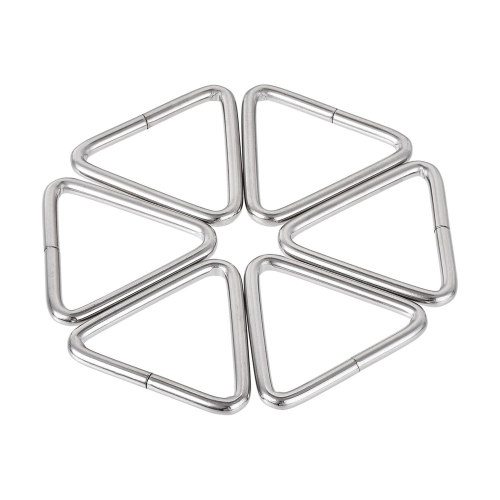 Metal Triangle Ring Buckle 1.5" (38mm) Inner Width 6pcs Width