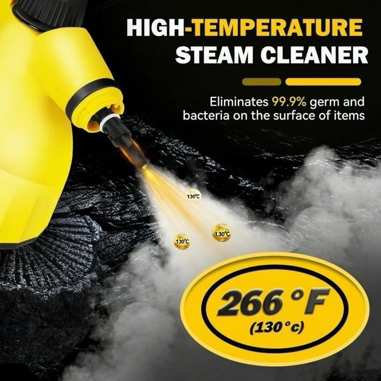 Steam Cleaner for Home, 1000W Multi-Surface Steamer, Portable Natural Steamer