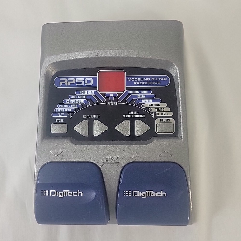 DigiTech RP50 Multi-Effect Modeling Guitar Processor Effects Pedal No Cord As Is