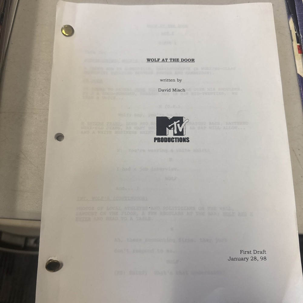 Wolf At The Door Pilot TV Show Script First Draft 1998