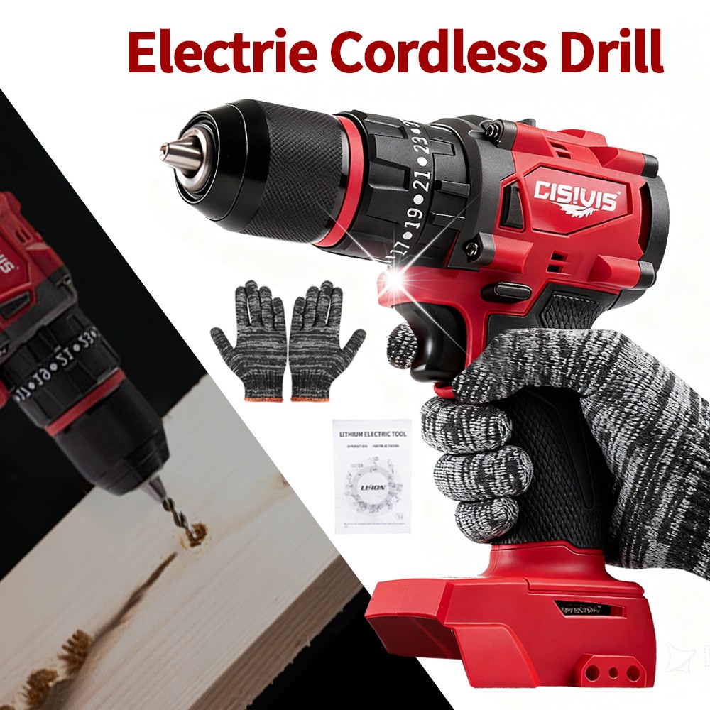 Compatible Milwaukee M18 Battery 35N.m Brushless Drill Driver Bare Tool