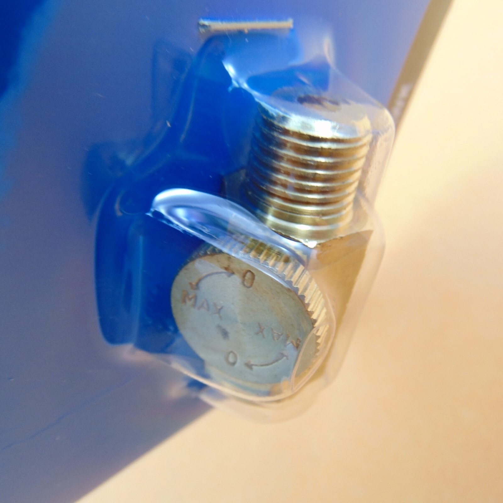 1/4" Air Tool Pressure Regulator Thumbwheel Inline Adjustable Flow Solid Brass