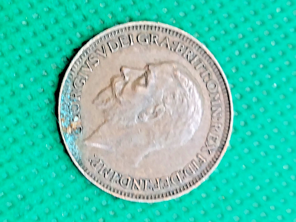 british farthing coin 1933