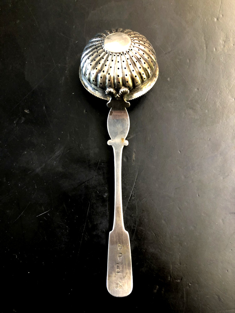 Antique 84 Silver Imperial Russian Dated 1830 Tea Strainer.
