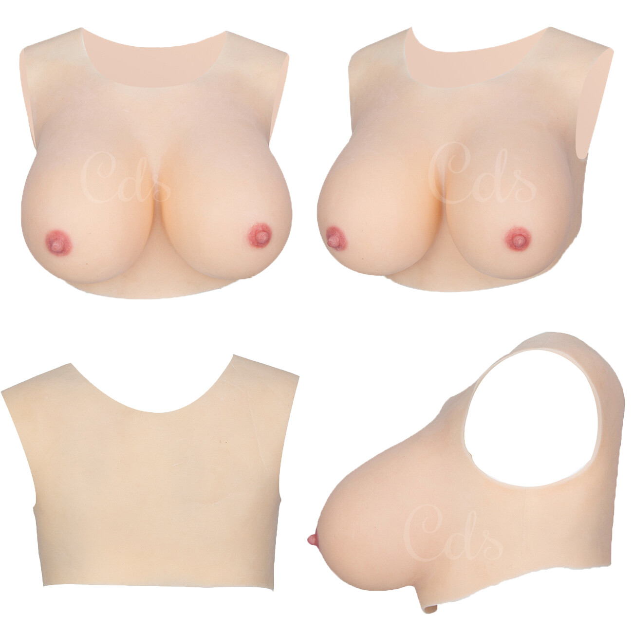 C-H Cup Silicone Breast Forms Breast Plates Fake Boobs Crossdresser Drag Queen