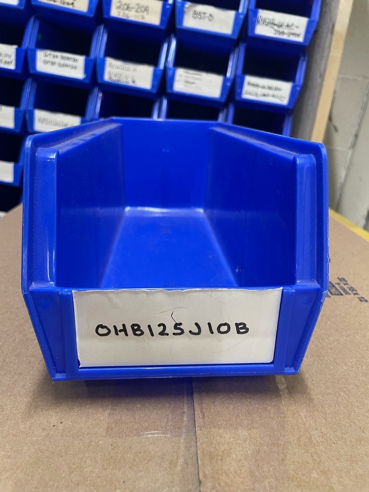 S-12418BLU, Uline, Plastic Stackable Bins, 15 x 5 1⁄2 x 5", Blue