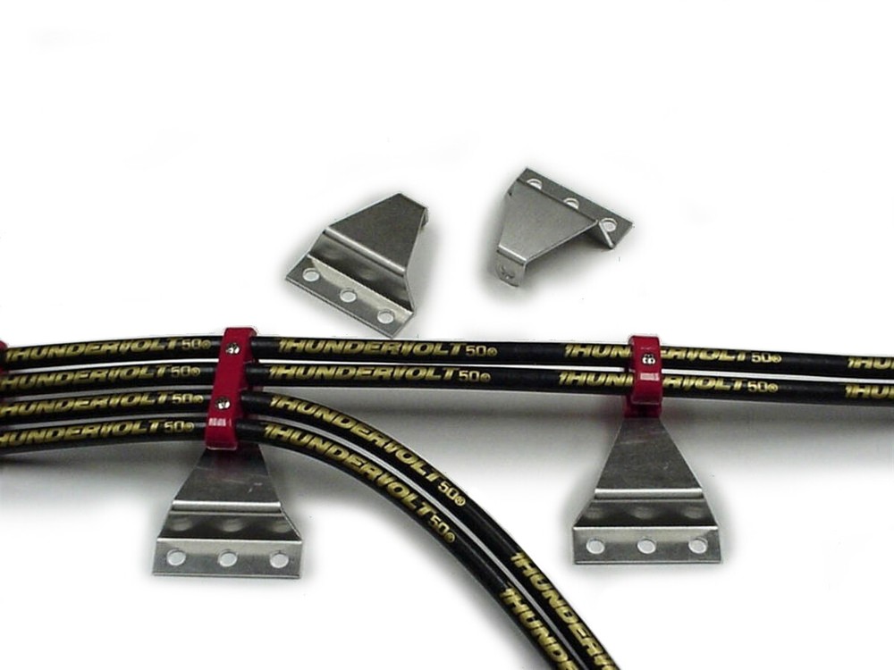 Taylor Cable 42600 Aluminum Side Mount Brackets for wire loom Separateors