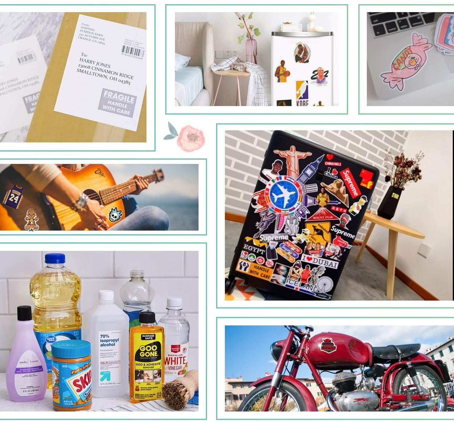 Koala Printable Vinyl Sticker Paper for Inkjet Printer Matte White Waterproof 20