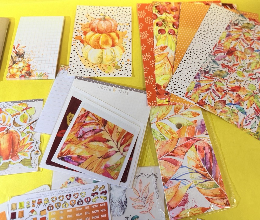 Cocoa Daisy Planner Scrapbooking Kit - Fall theme (Large)