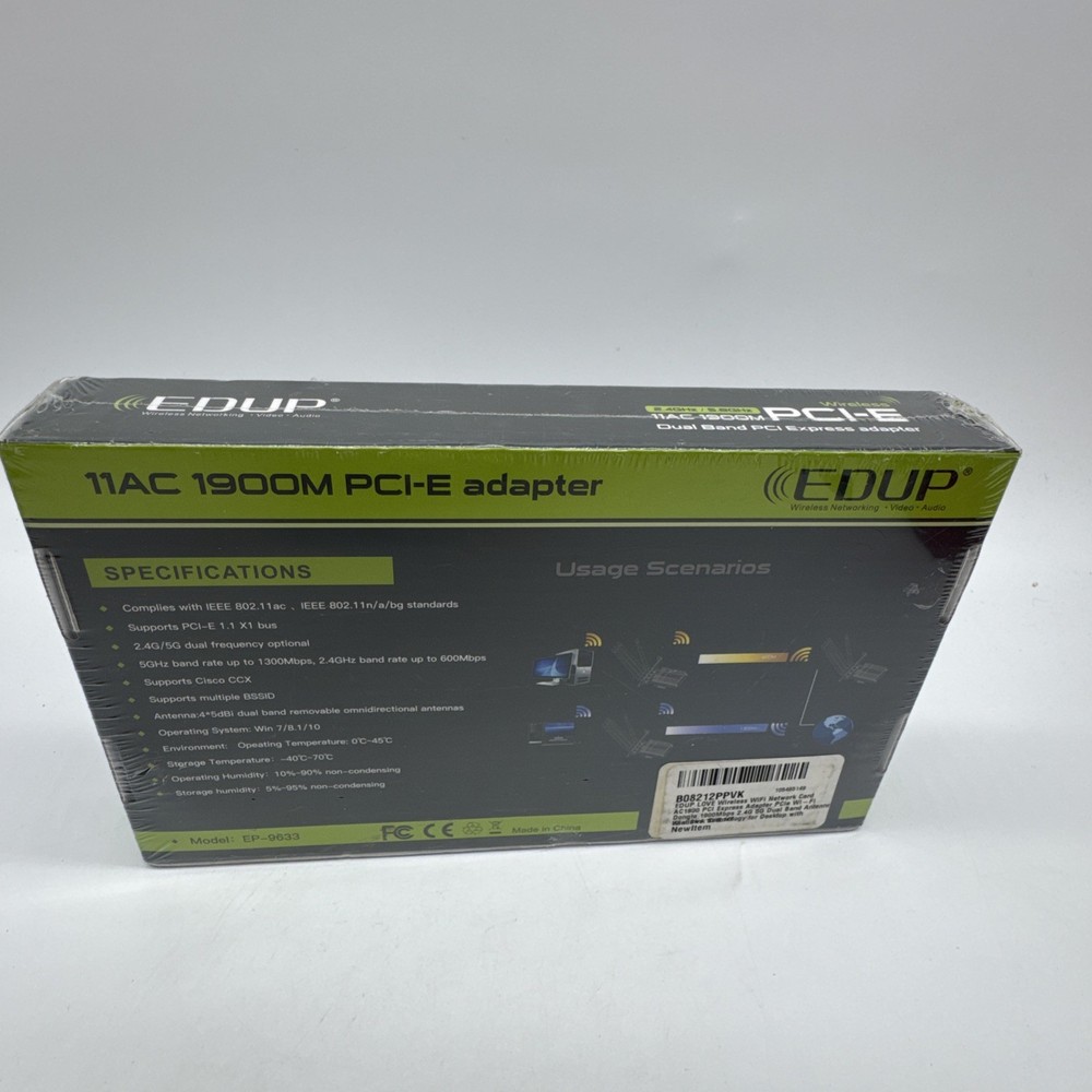 EDUP Wireless 11AC 1900M PCI-E Dual Band Adapter