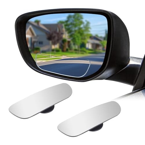 Car Blind Spot Mirror, Adjustable Frameless HD Convex Rearview Side Rectangular