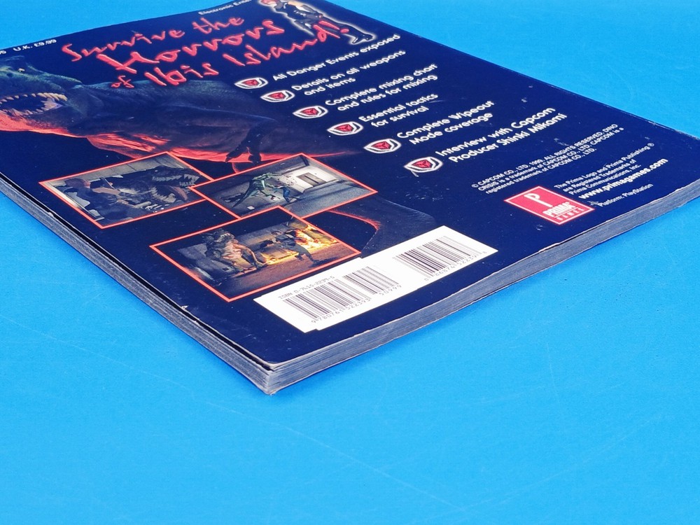 Dino Crisis Official Strategy Guide Prima Capcom No Poster!!.