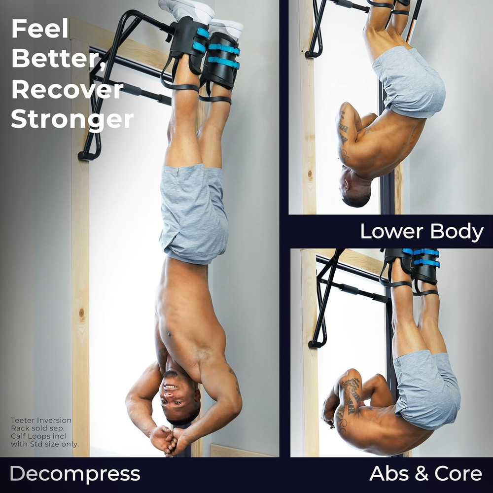 Teeter Ez-Up Gravity Boots for Inversion Decompression Stretching, Back Pain Rel