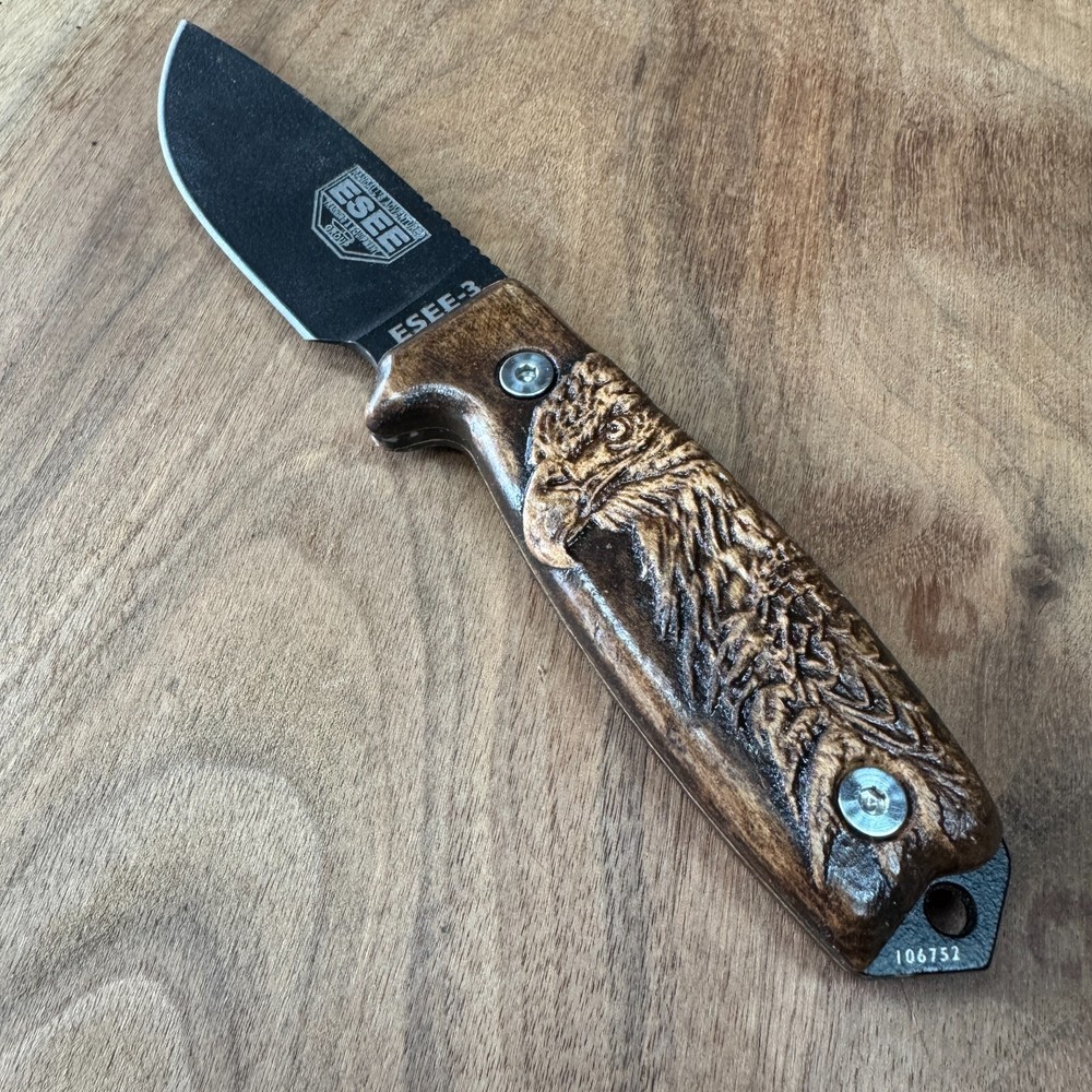 Eagle scales compatible with ESEE-3/4 knife Maple skulls