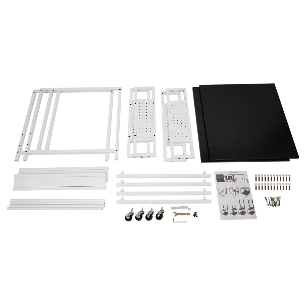 3D Printer Stand Heavy Duty Mobile Printer Table with Wheels for Studio Office