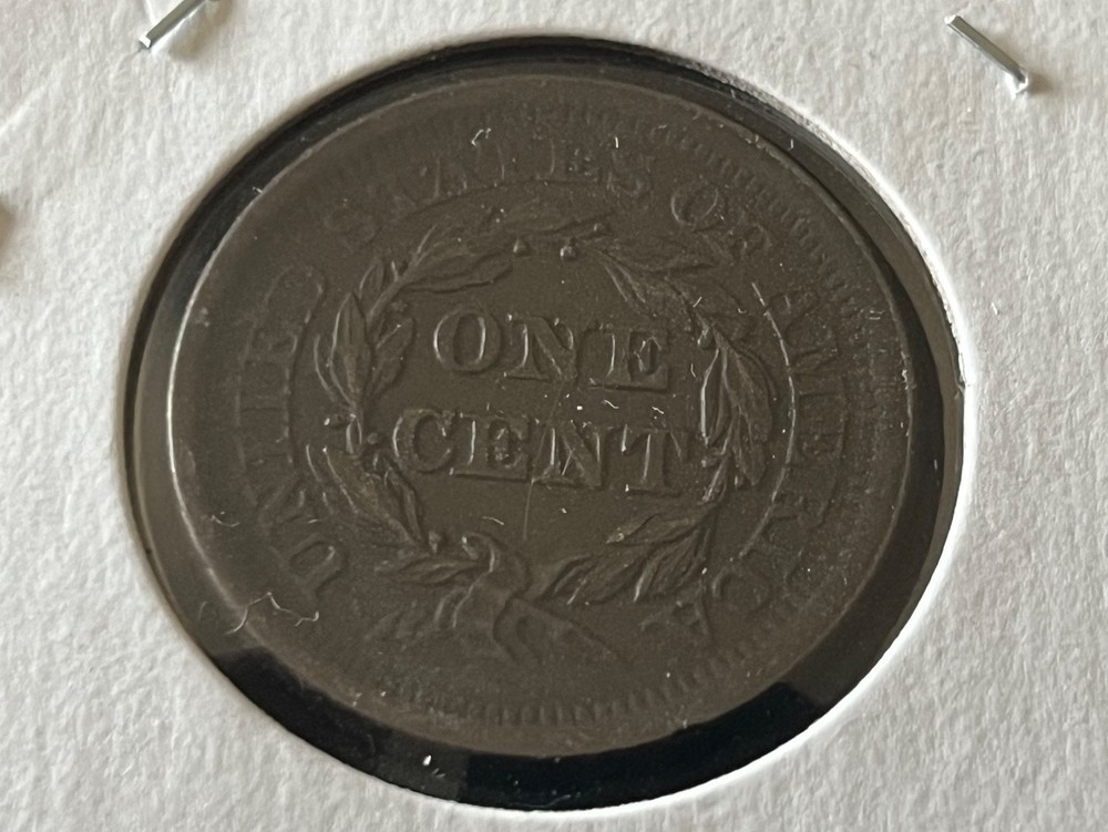 1851 Braided Hair Large Cent