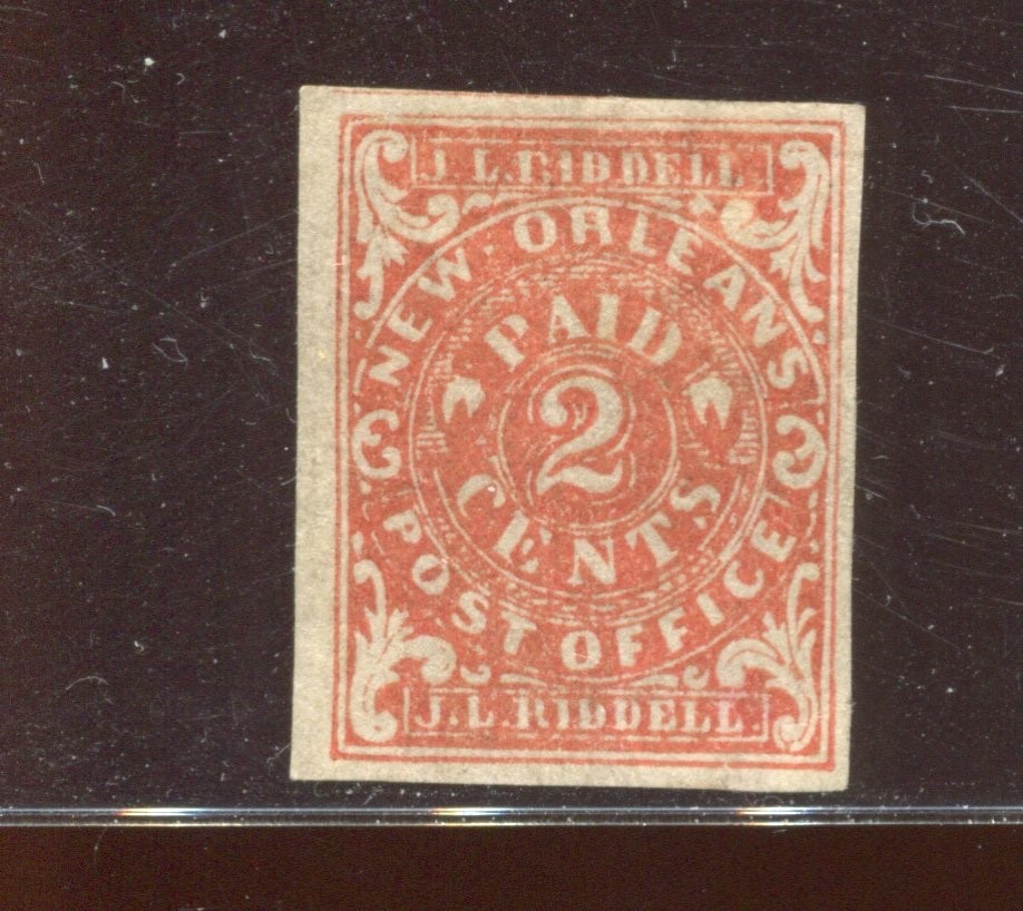 62X2 Confederate States New Orleans Provisional Mint Stamp BX6969