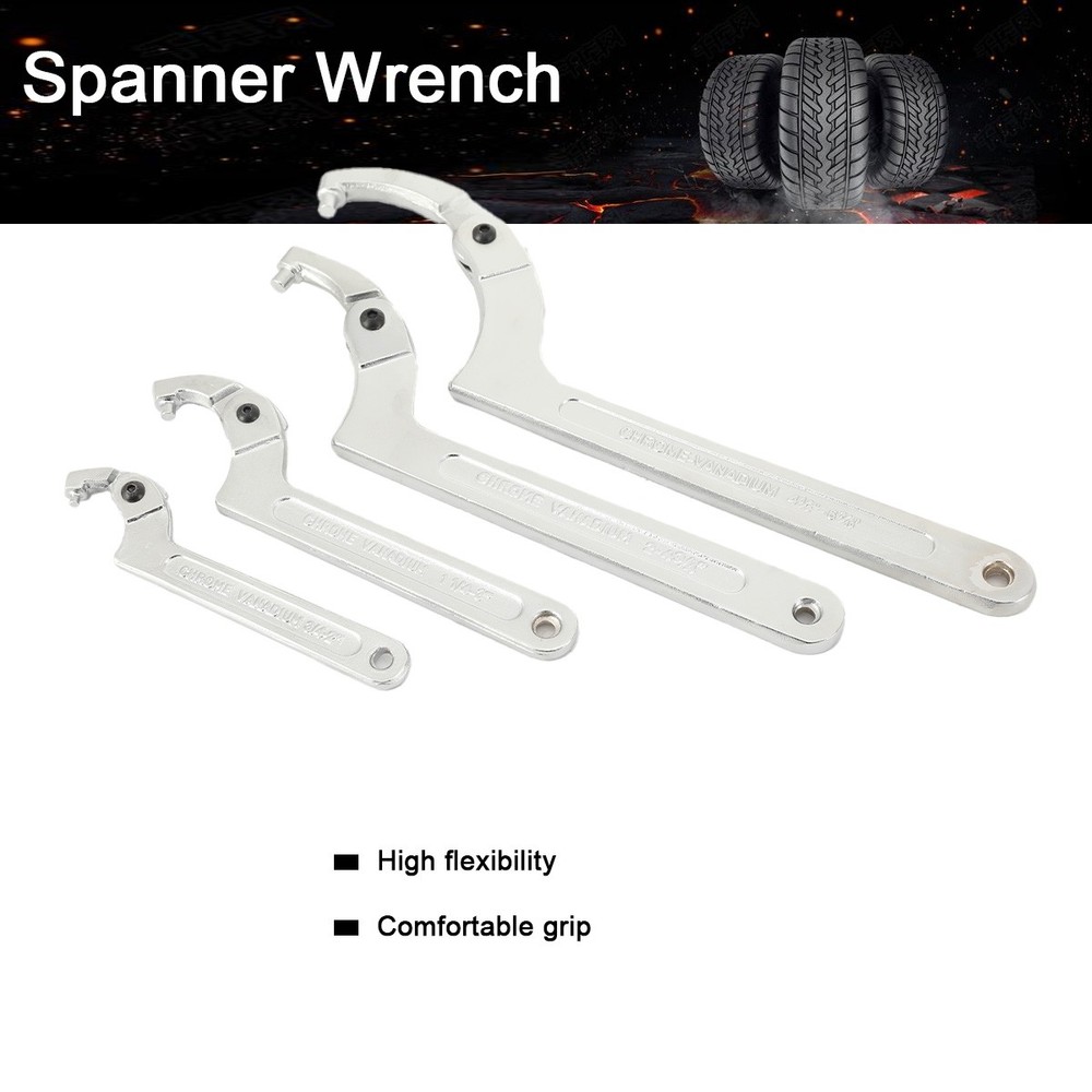 Adjustable Spanner Hook Wrench for Hydraulic Ram Cylinder Mechanical Machine