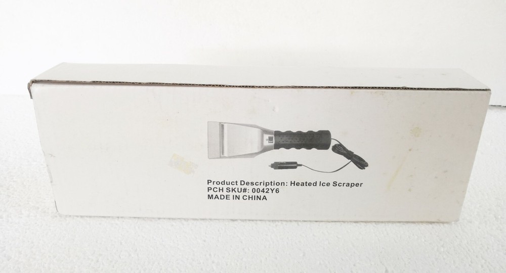 Heated Auto Electric Windshield Ice & Snow Scraper 12V