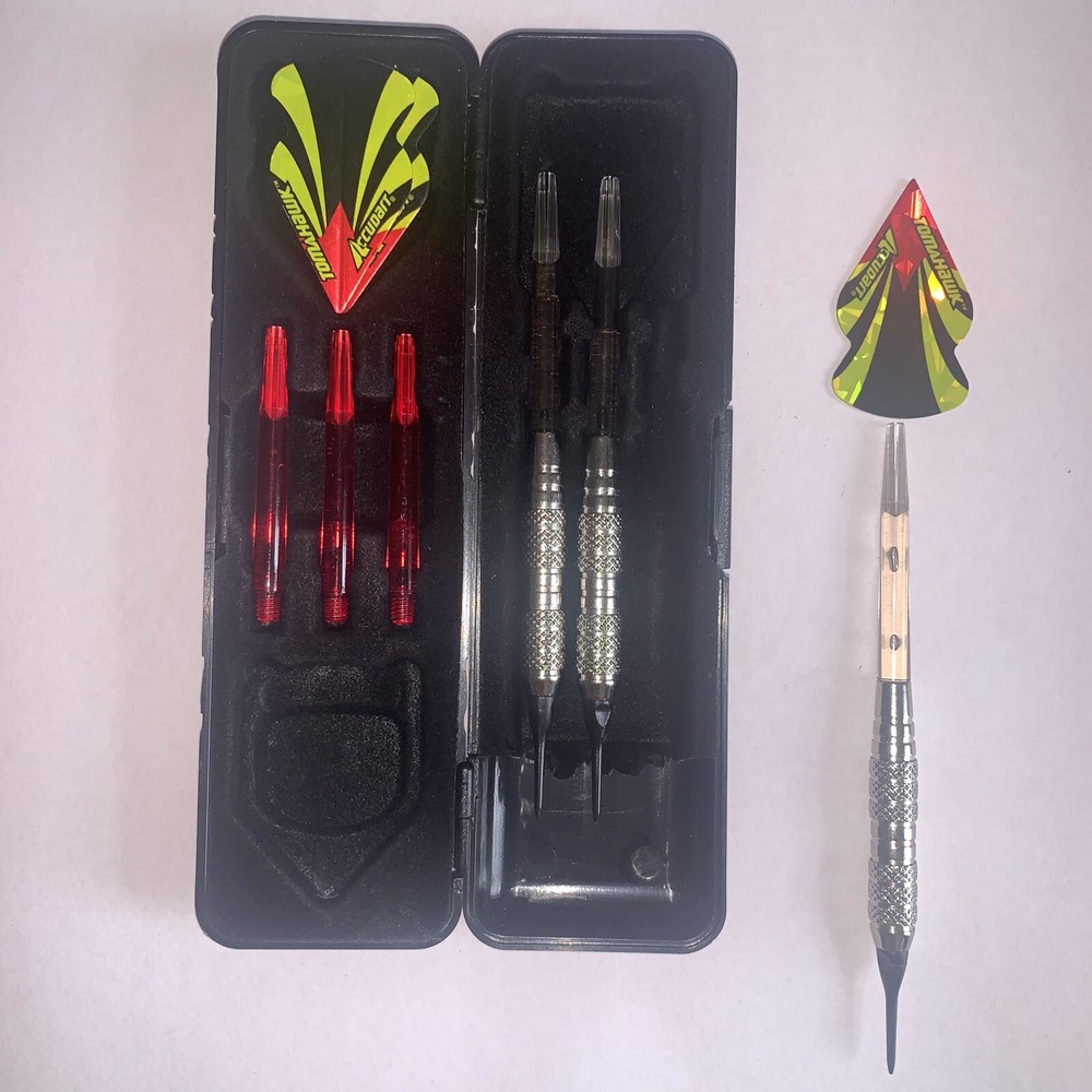 Accudart Set Competition Plastic Tip Dart with Compact Case and Flights New