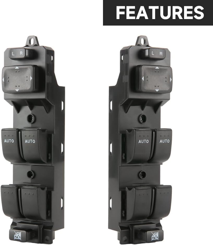 Front Left Driver Side Master Power Window Switch - Compatible for Mazda 6