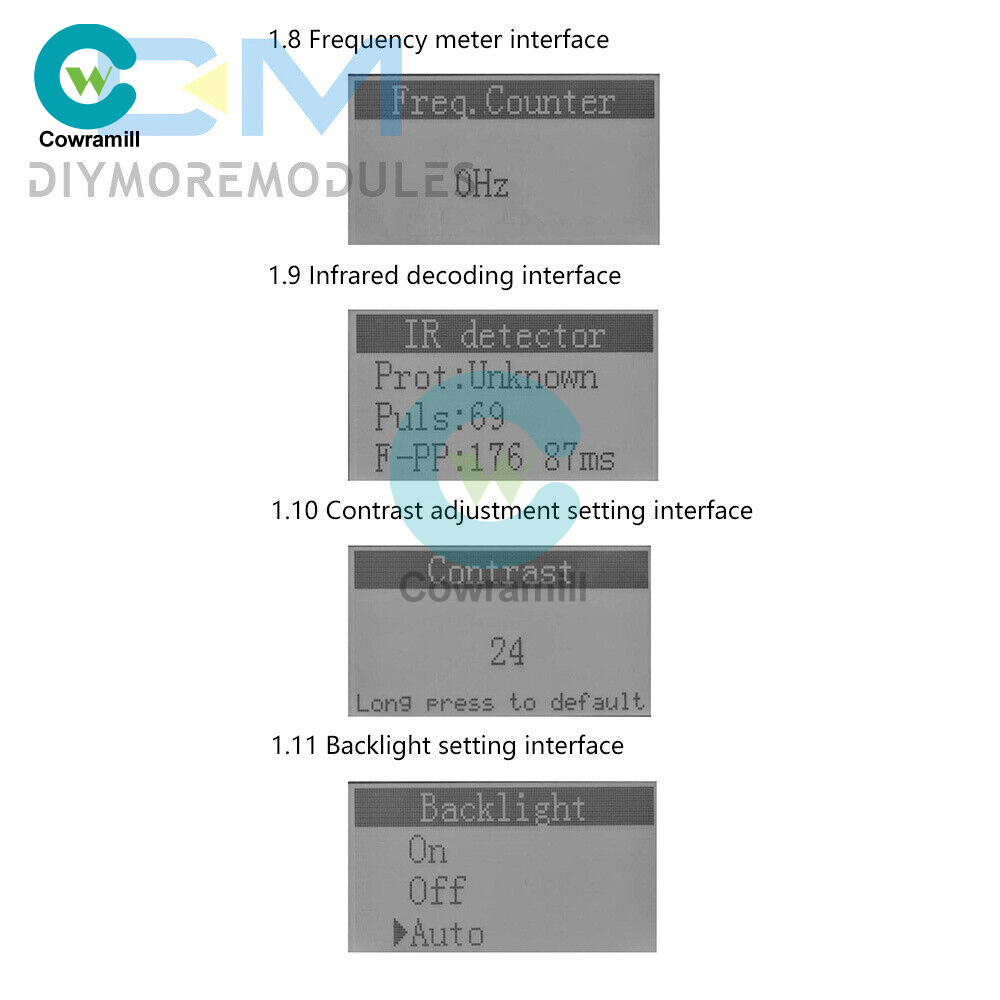 LCR-T4-MINI-Z LCD Transistor Tester Meter Diode Capacitance ESR Meter Servo test