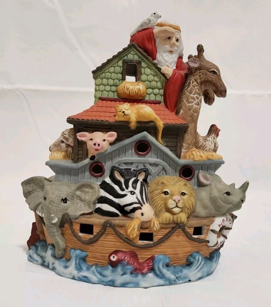 Noah's Ark Tabletop Nursery Childrens Room Tabletop Nightlight