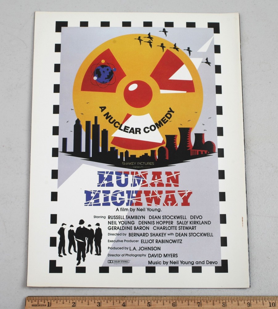 Vintage 1983 Neil Young Tour Program Trans & Everybody's Rockin'