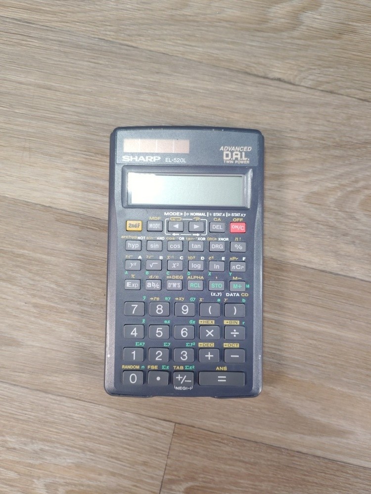 Vintage Sharp EL-520L Scientific/Statistic Calculator