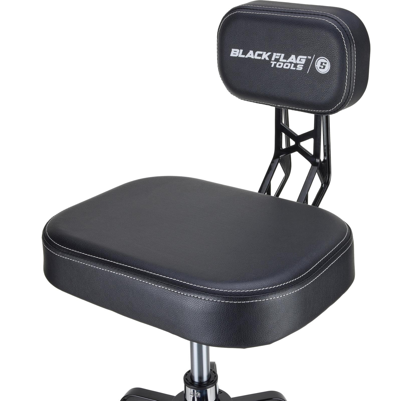 Black Flag™ Adjustable Height High Back Rolling Shop Chair