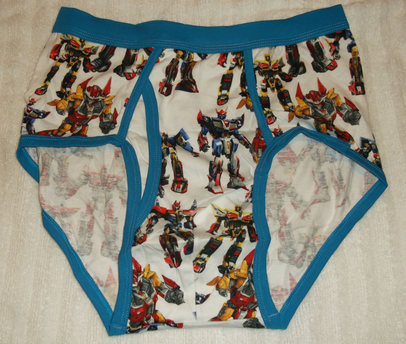 Men's Pattern / Cartoon / Colored Waistband Adult Briefs Underwear S, M, L