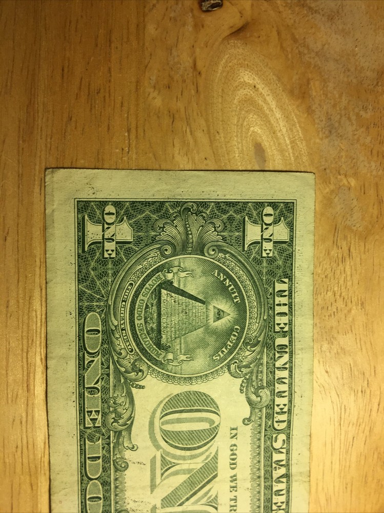 Fancy 2017 Error $1 Bill~Off Center Print/Cut