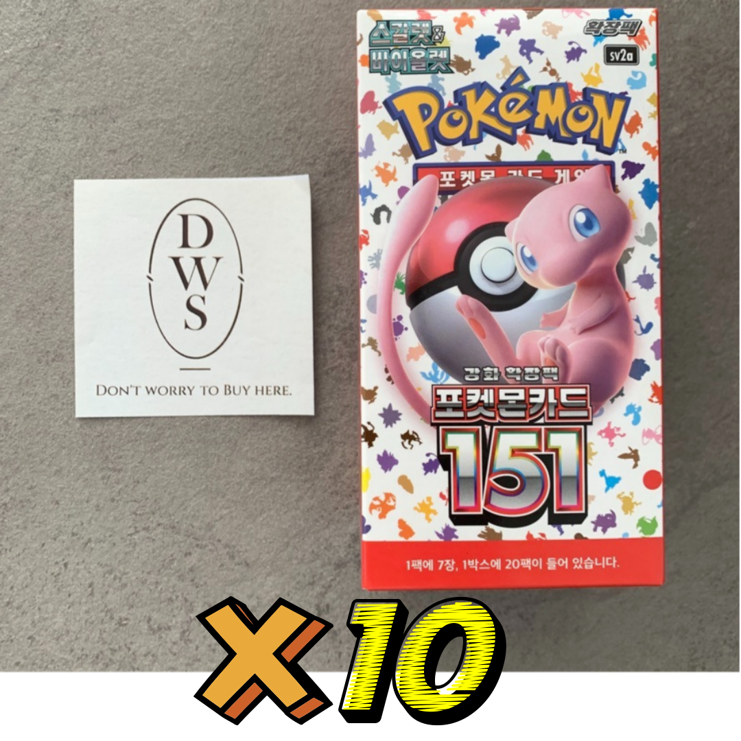 [10 BOXES] Pokemon Card 151 Booster Box Scarlet &Violet / Korean Ver / Tracking