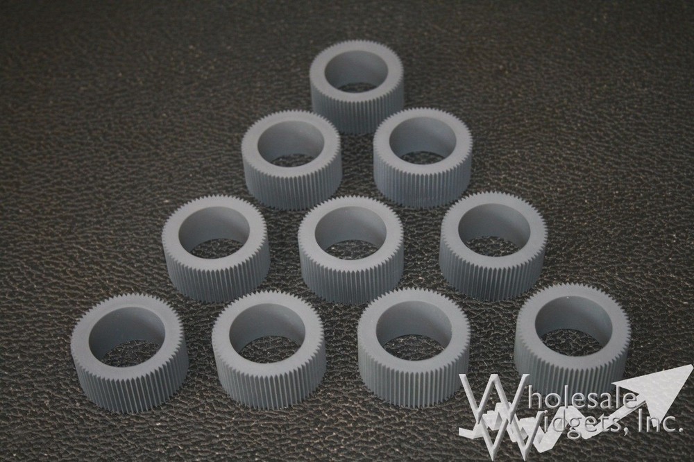 10 Grey Pickup Rollers Compatible With Riso 035-14303 Feed Tires For Risograph