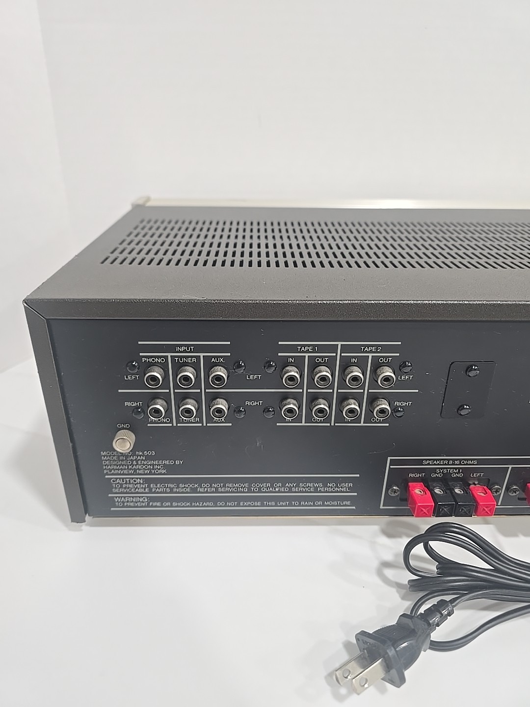 🔥 1978 Harmon Kardon Silver Face HK 503 DC Coupled Integrated Amp TESTED 🔥