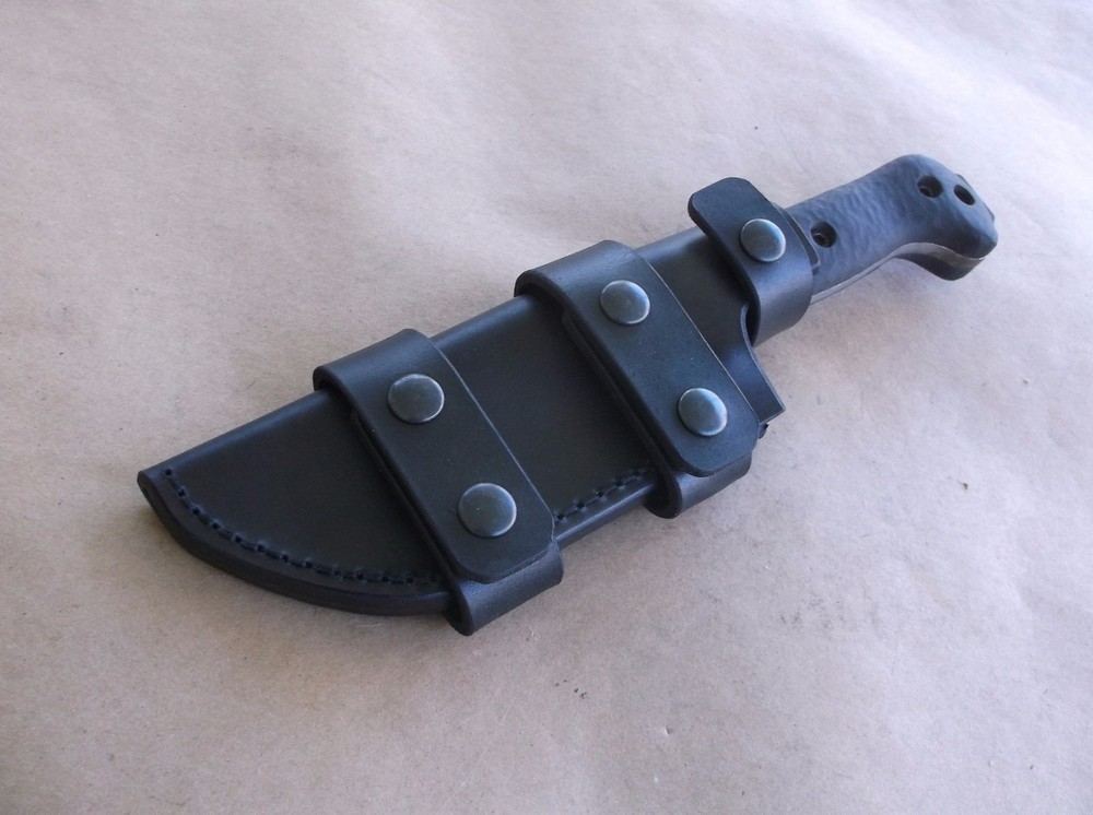 KA BAR BECKER BK-2 CUSTOM LEATHER SHEATH (SHEATH ONLY) !READ DESCRIPTION!