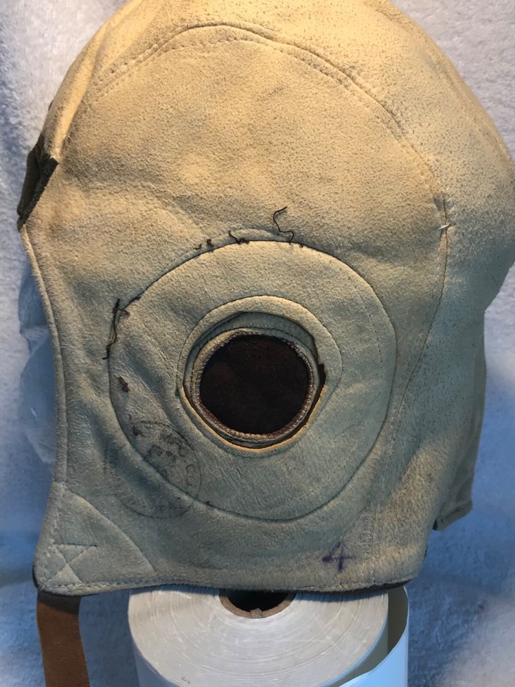 WW2 RCAF Modified Type B Leather Pilots Helmet