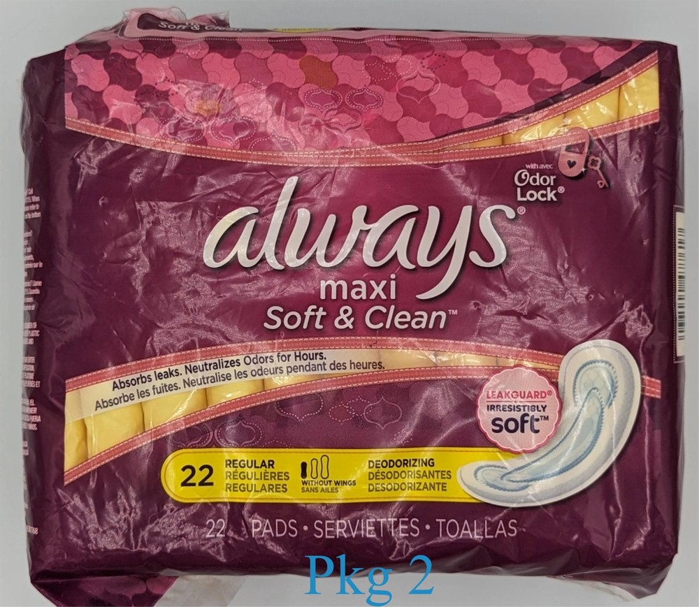 Always Maxi Soft & Clean Regular 22 Count - Discontinued