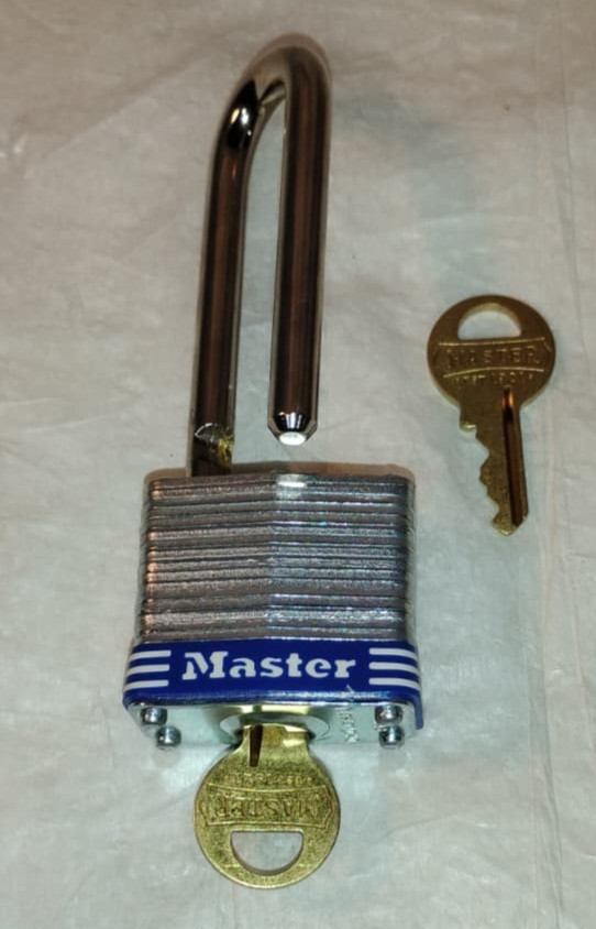 Master Lock 3DLH Outdoor Padlock with Key, 1 Pack