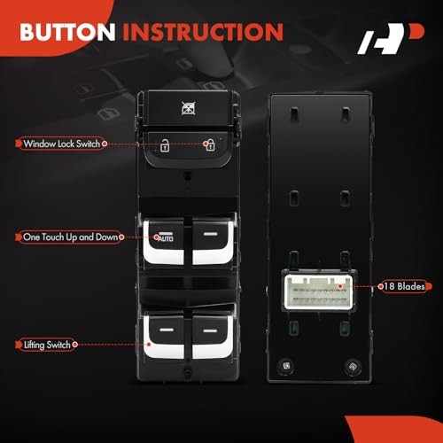 Master Power Window Switch Compatible with Kia Sportage 2017 2018 2019 2020