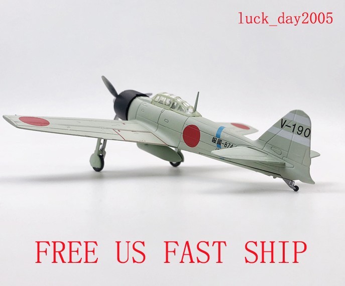 AMER WWII Japanese A6M3 Zero Carrier Fighter 1942 1/72 Diecast Model US SHIP