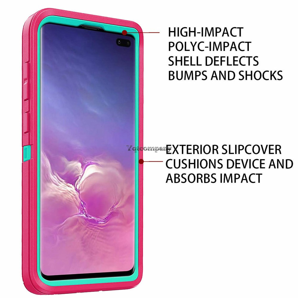 For Samsung Galaxy S10 Plus Shockproof Heavy Duty Case Cover / Screen Protector