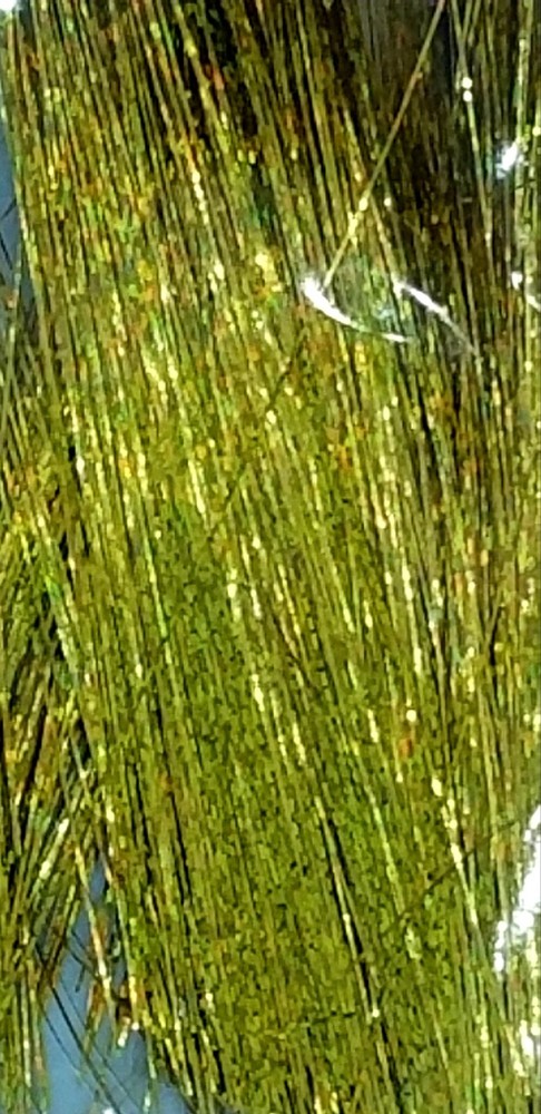 2 PKGS- 14" Long: HOLOGRAPHIC FLASHABOU- Fly Tying Jig Bucktail Tinsel Flash