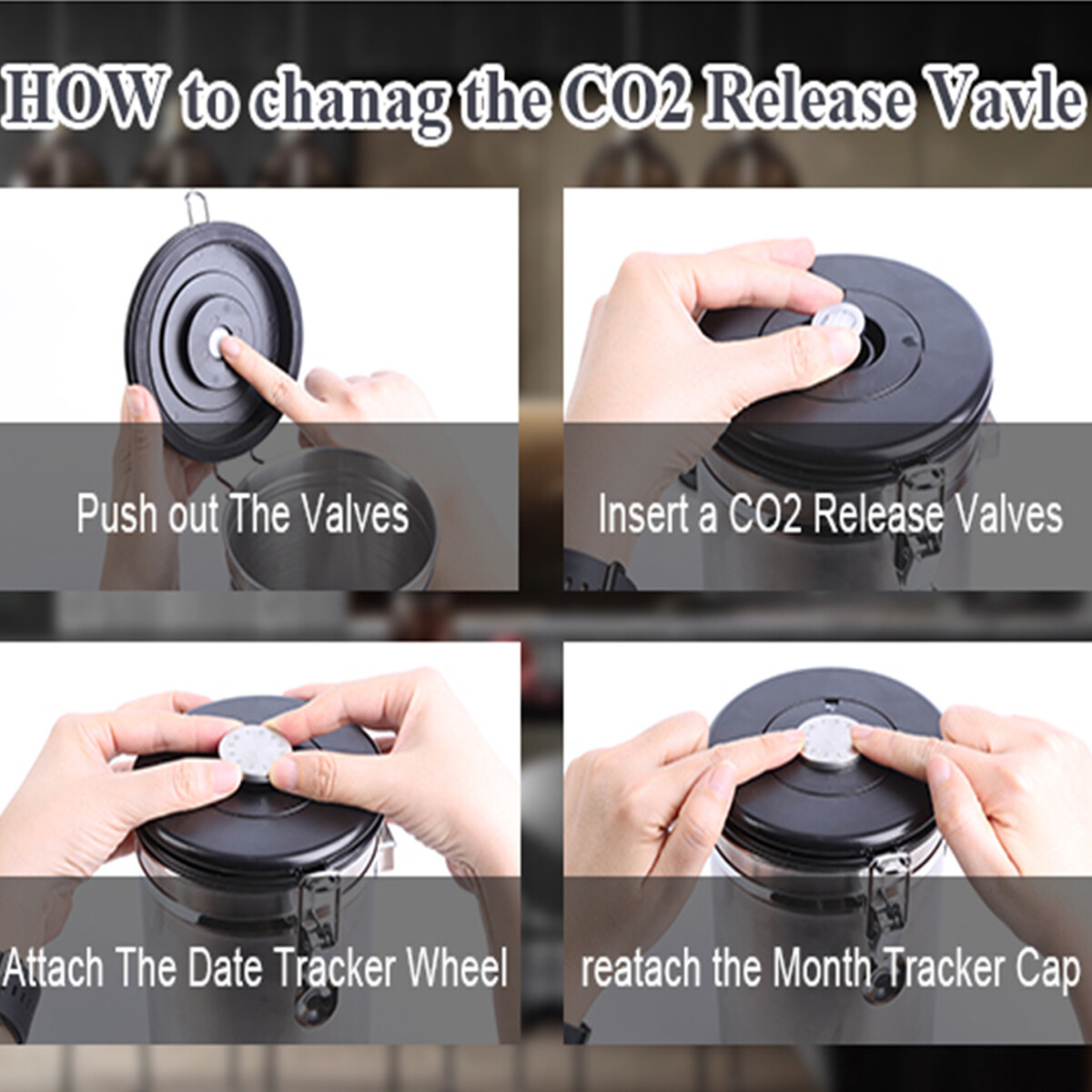 Coffee Canister Airtight Storage Container 62fl Stainless Steel Tight Coffee Jar