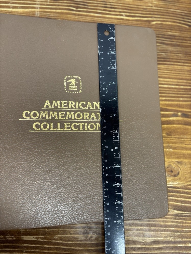 Vintage Post Office Stamp Collection Binder Old Eagle Logo